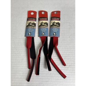 Churms‎ Mariner Eyeglasses Retainer Neoprene Red Black Pack Of Three 0807